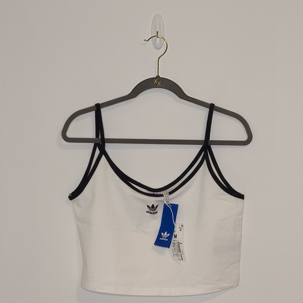 Adidas Spaghetti Strap Cropped Top M, XL NWT - Picture 3 of 6